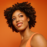 woman with coily hair